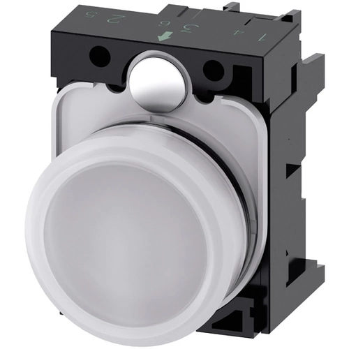 Siemens 3SU1106-6AA60-1AA0 Leuchtmelder flach Weiß 230 V/AC 1St. Siemens 3SU1106-6AA60-1AA0 Leuchtmelder flach Weiß 230 V/AC 1St.