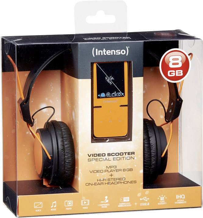 Intenso Video Scooter Special Edition MP3-Player, MP4-Player 8 GB Orange
