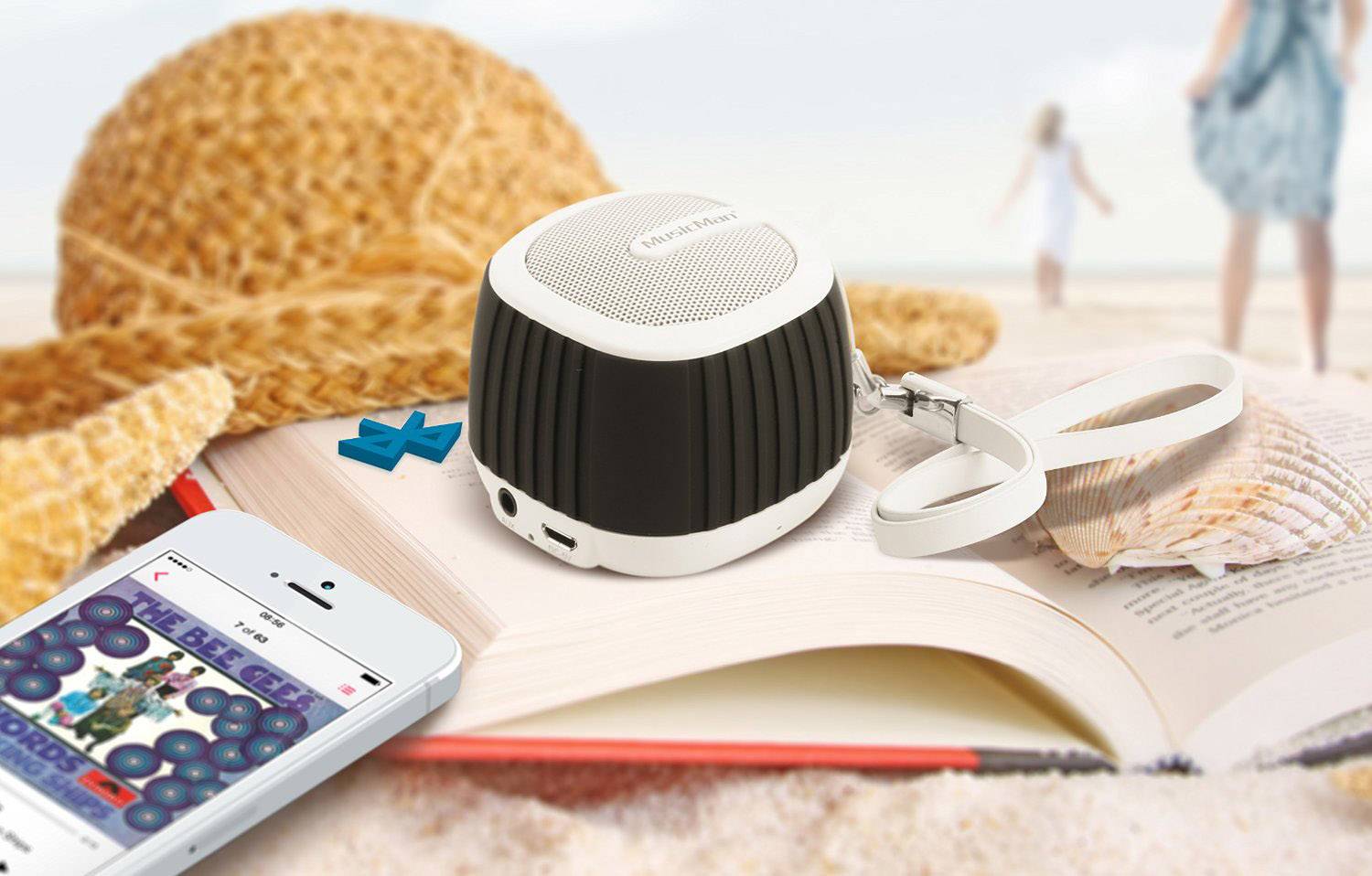 Technaxx Musicman micro X8 Bluetooth® Lautsprecher Freisprechfunktion, SD Schwarz