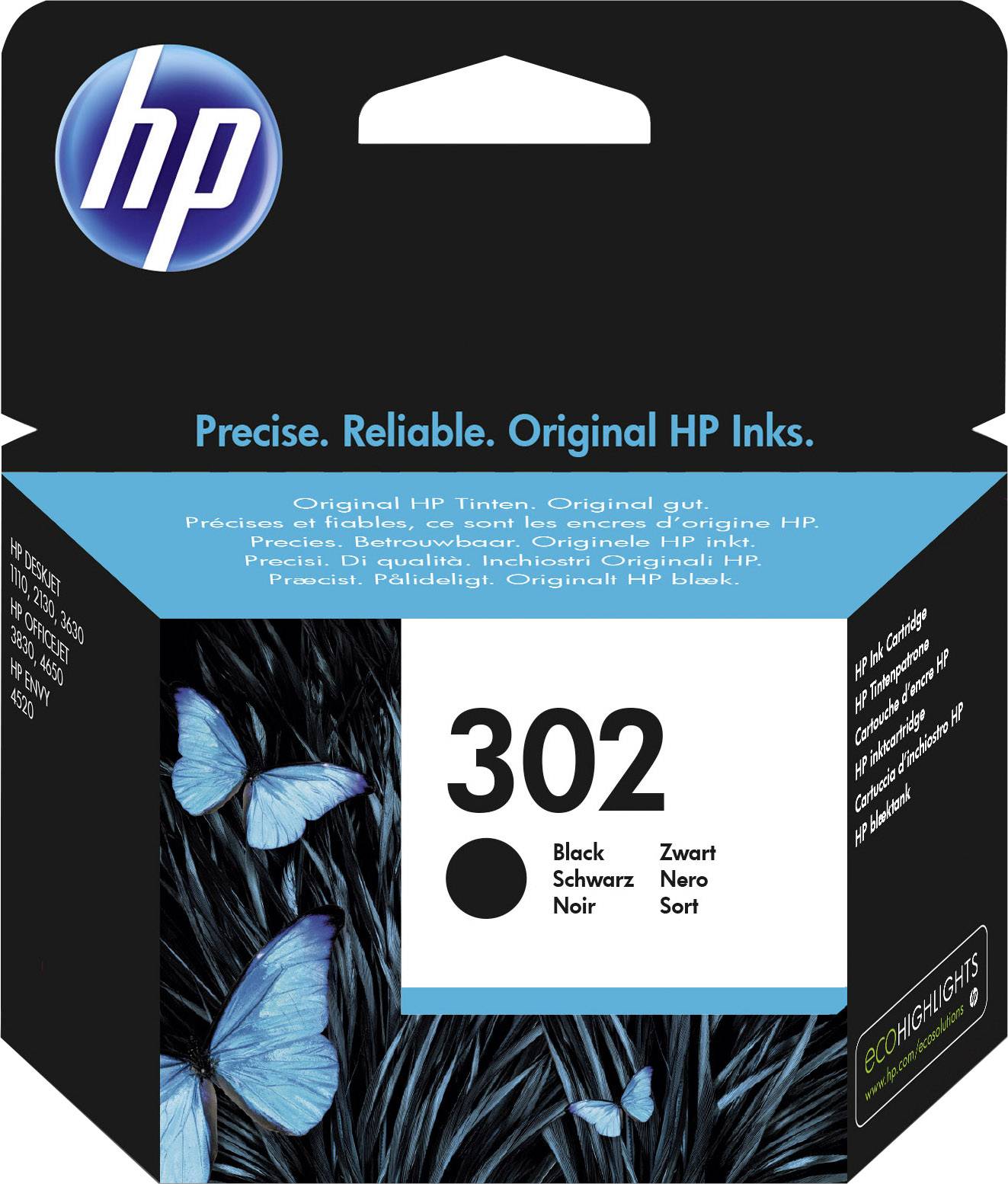 HP 302 - 3.5 ml - Schwarz - original - Tintenpatrone
