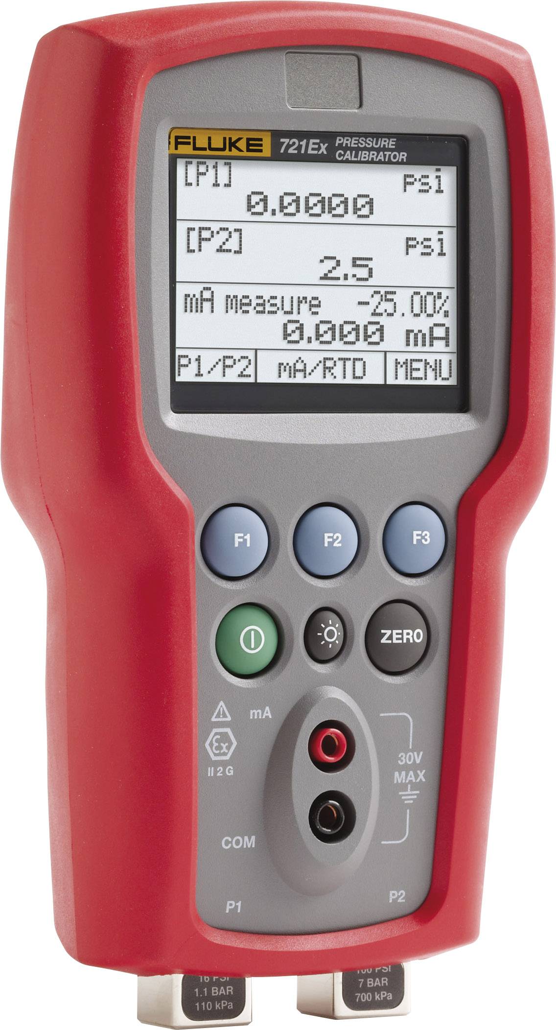 Fluke 721EX-3630 Kalibrator Druck 200 bar 2.5 bar