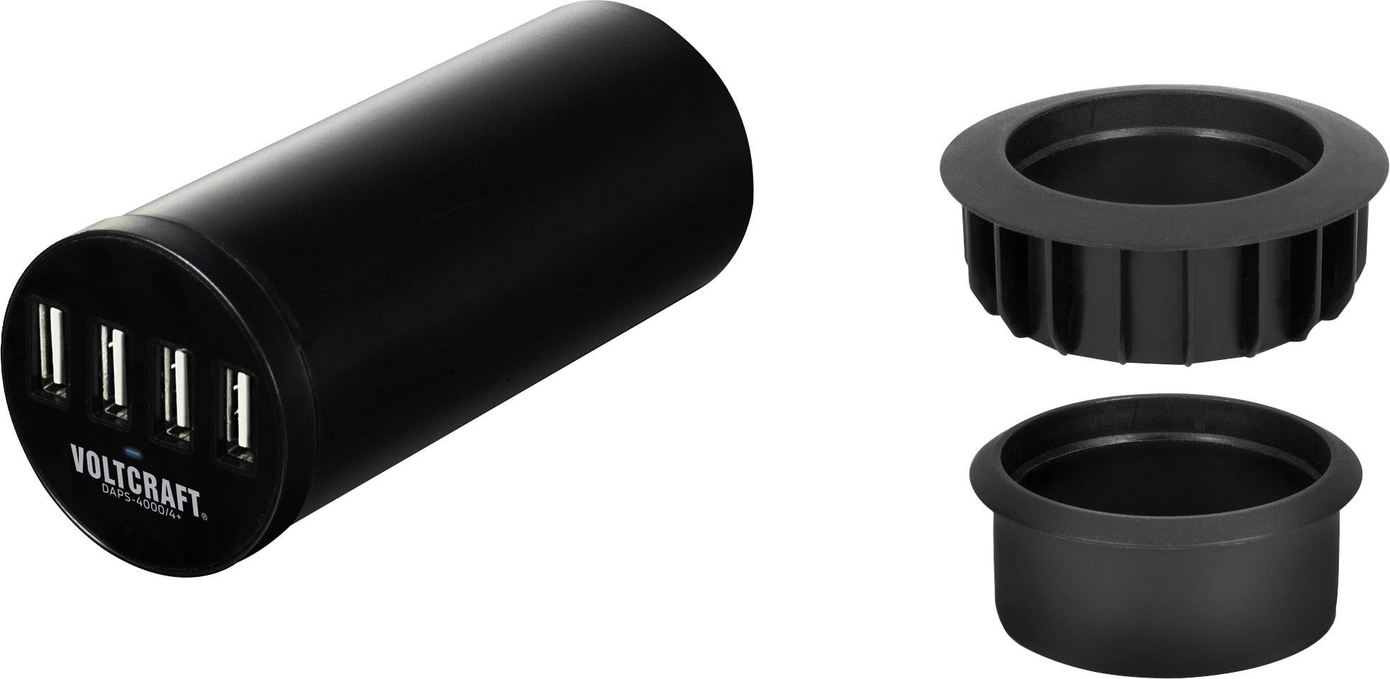 VOLTCRAFT DAPS-4000/4+ DAPS-4000/4+ USB-Ladegerät Steckdose Ausgangsstrom (max.) 6000 mA 4 x USB Möbeleinbau