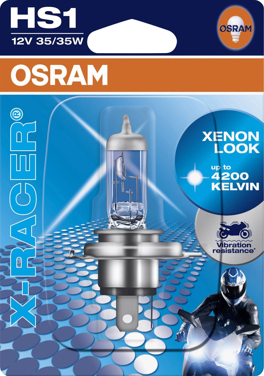Osram Auto Halogen Leuchtmittel X-Racer (Motorrad) HS1 35/35W 12V