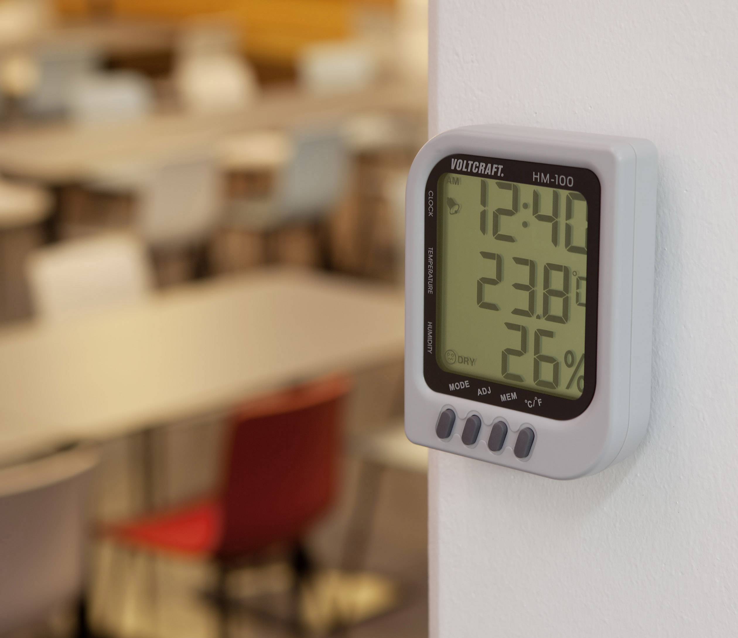 VOLTCRAFT HM-100 Luftfeuchtemessgerät (Hygrometer) 20% rF 90% rF