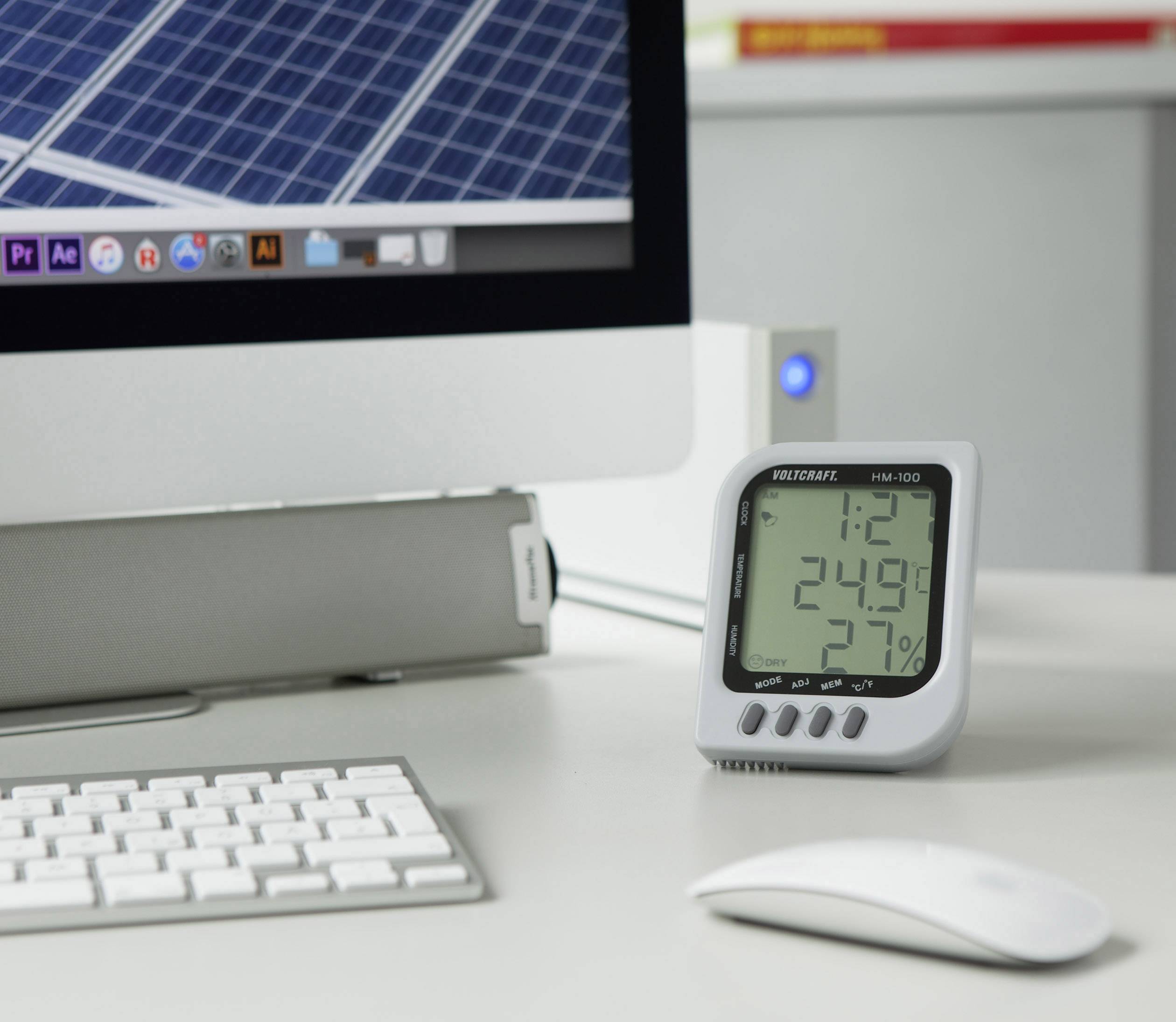 VOLTCRAFT HM-100 Luftfeuchtemessgerät (Hygrometer) 20% rF 90% rF