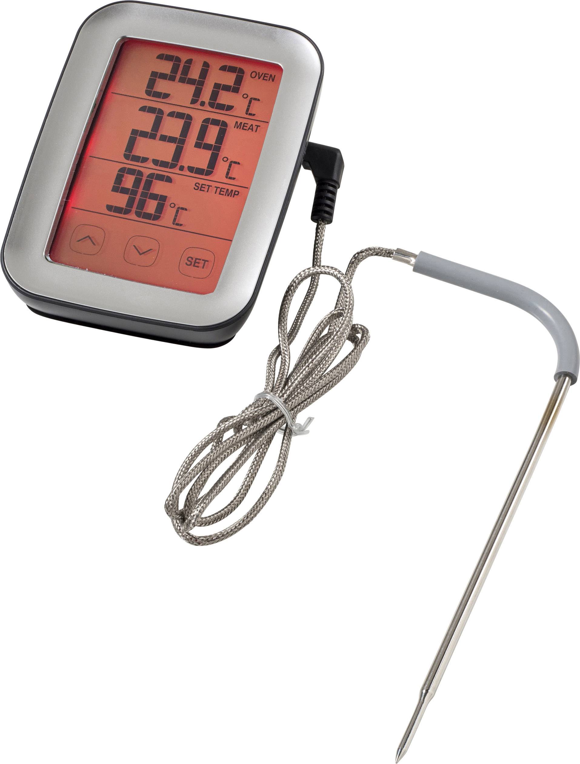 Sunartis ME216 Küchen-Thermometer Überwachung der Kerntemperatur, Kabelsensor, Automatisches Abschalten, Alarm
