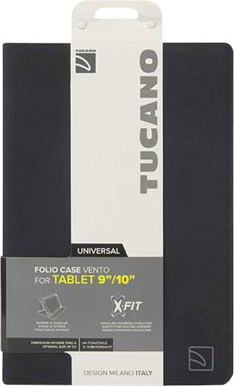 Tucano TAB-VT910 Tablet-Cover Universal 22,9cm (9") - 25,4cm (10") Book Cover Schwarz