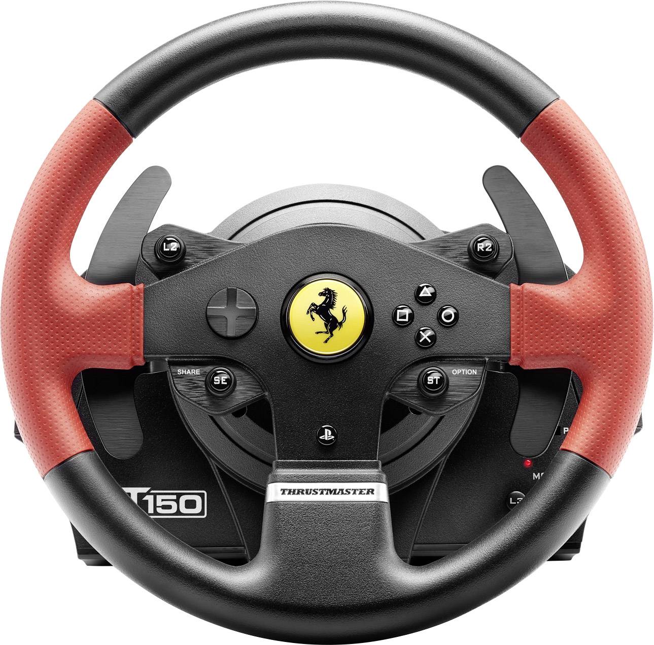 Thrustmaster T150 Ferrari Wheel Force Feedback Lenkrad USB 2.0 PC, PlayStation 3, PlayStation 4 Schwarz, Rot inkl. Pedale
