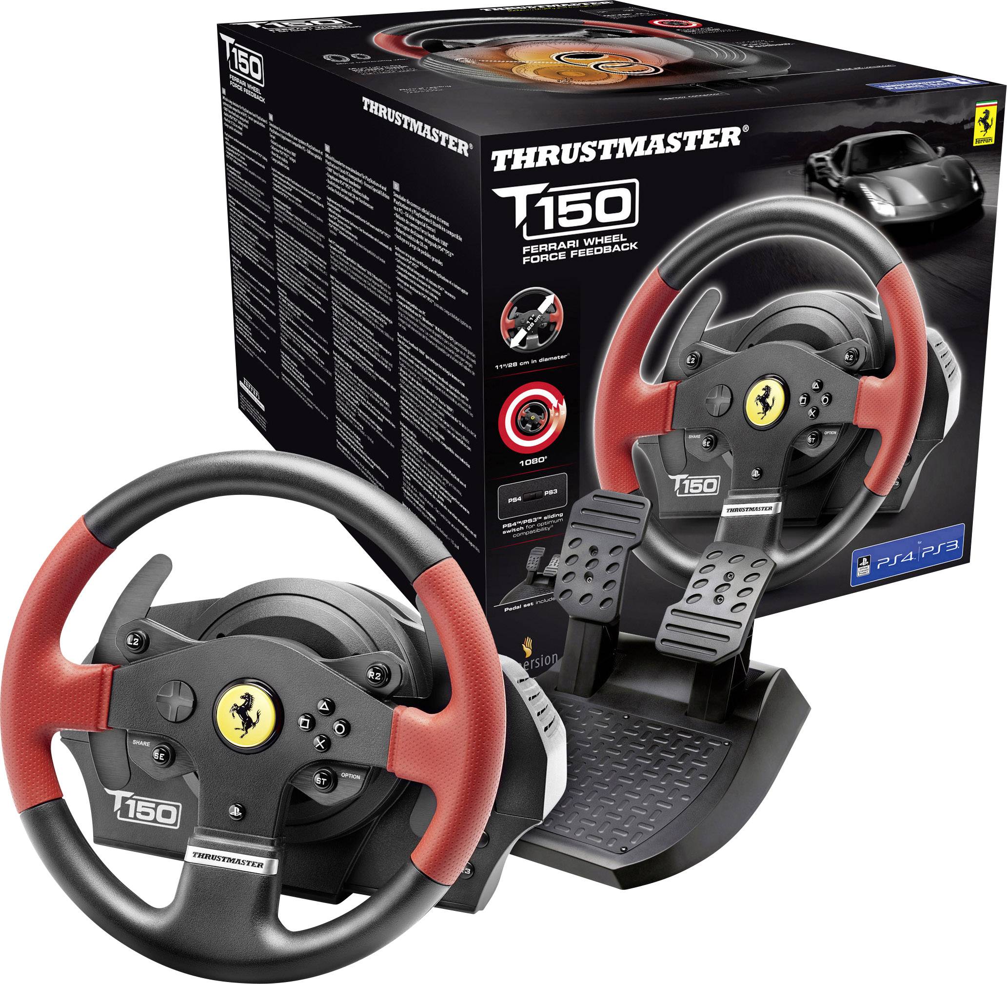 Thrustmaster T150 Ferrari Wheel Force Feedback Lenkrad USB 2.0 PC 
