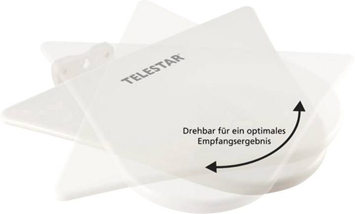 Telestar Antenna 10 Aktive DVB-T/T2-Dachantenne Außenbereich Verstärkung: 51 dB Weiß