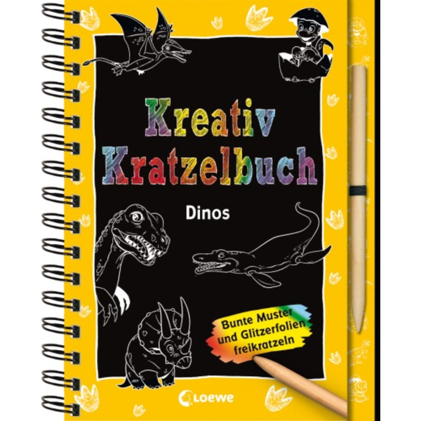 Kreativ-Kratzelbuch Dinos 8201 1St.