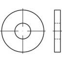 TOOLCRAFT Unterlegscheibe 6.4mm 17mm Stahl 100 St. 138257