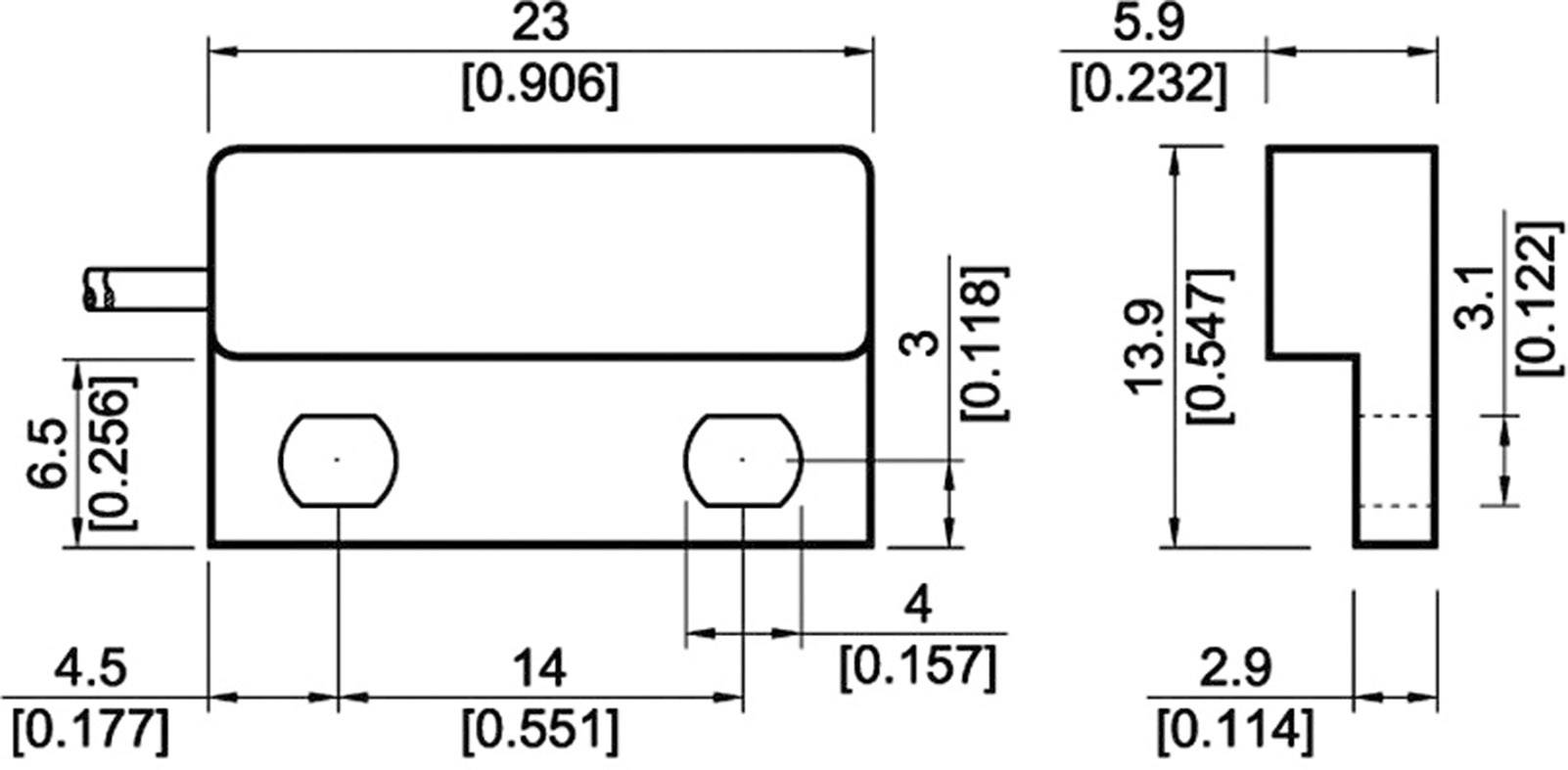 StandexMeder Electronics MK04-1A66B-500W Reed-Kontakt 1 Schließer 200 V/DC, 200 V/AC 0.5 A 10 W