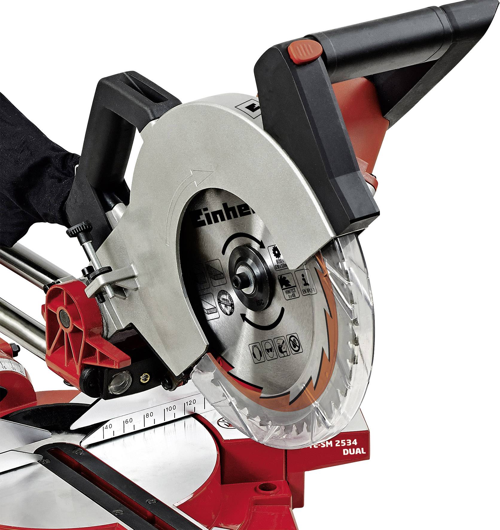 Einhell TE-SM 2534 Dual Zug-Kapp- und Gehrungssäge 250 mm 30 mm 1800 W