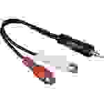 Hama 00043365 Klinke / Cinch Audio Adapter [1x Klinkenstecker 3.5mm - 2x Cinch-Kupplung] Schwarz