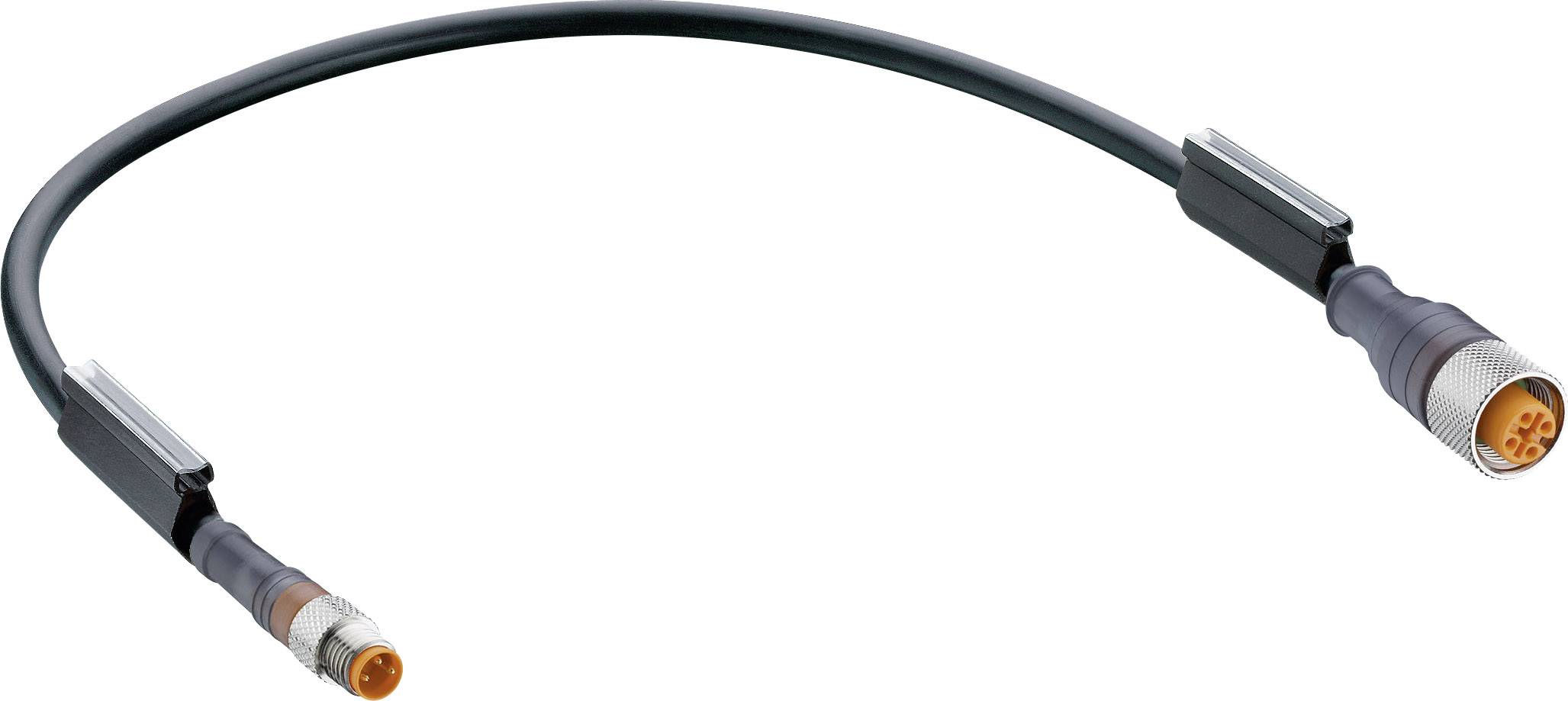 Belden 43687 Sensor-/Aktor-Steckverbinder, konfektioniert M8 Stecker, gerade, Buchse, gerade 0.60m Polzahl Sensoren: 3 10St.