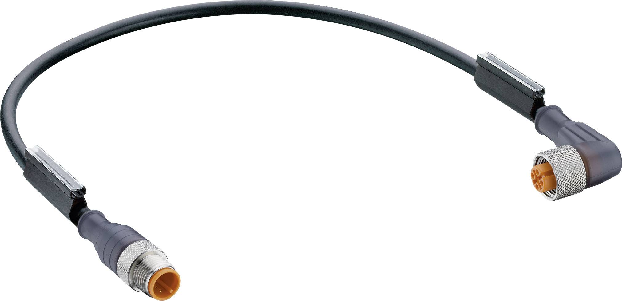 Belden 44203-1 Sensor-/Aktor-Steckverbinder, konfektioniert M12 Stecker, gerade, Buchse, gewinkelt