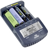 AccuPower IQ338 Rundzellen-Ladegerät NiCd, NiMH, LiIon 10340, 10350, 10440, 10500, 12500, 12650, 13500, 13650, 14500, 14650 AccuPower IQ338 Rundzellen-Ladegerät NiCd, NiMH, LiIon 10340, 10350, 10440, 10500, 12500, 12650, 13500, 13650, 14500, 14650