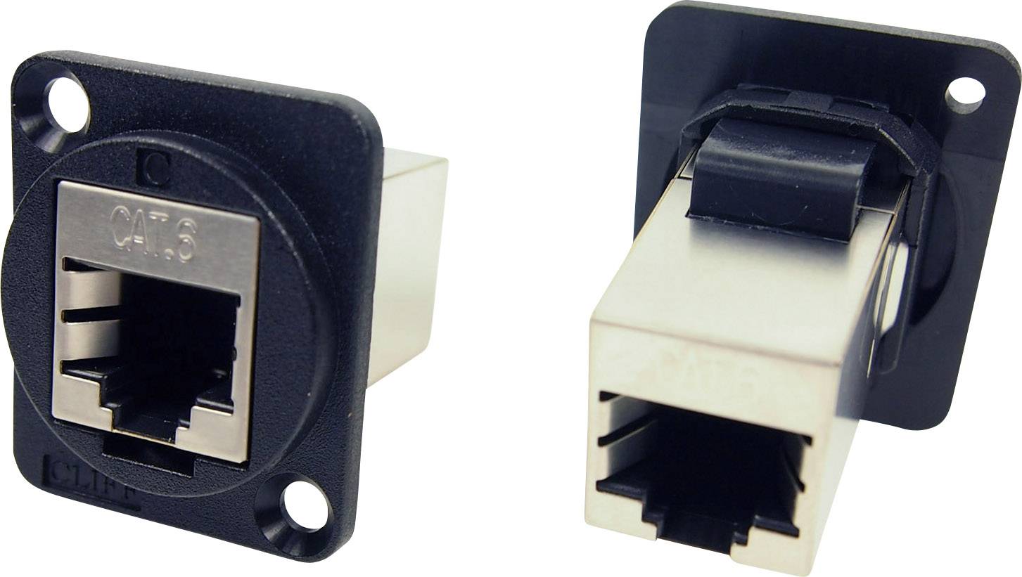Cliff XLR Adapter FTP RJ45 Cat6 auf RJ45 Cat6 Adapter, Einbau CP30222SX CP30222SX Inhalt: 1 St.