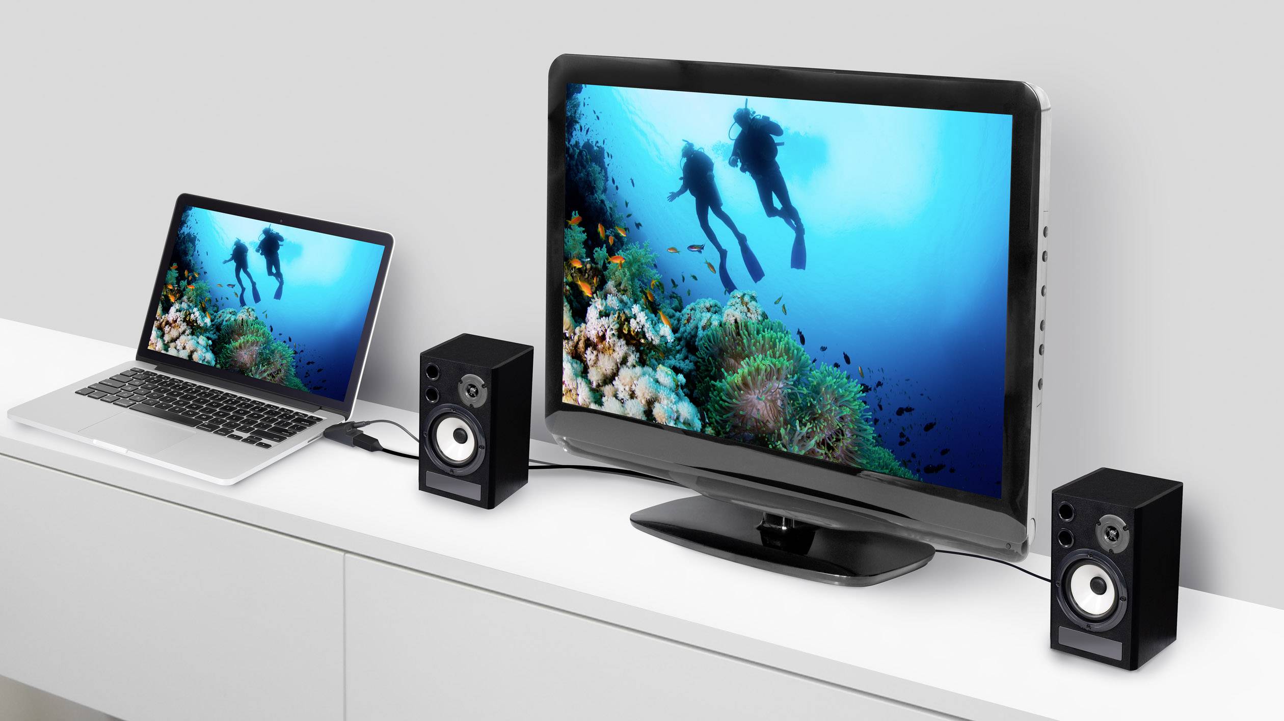 Renkforce RF-4149768 HDMI / VGA Adapter [1x HDMI-Stecker - 1x VGA-Buchse, Klinkenbuchse 3.5 mm] Schwarz