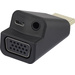 Renkforce RF-4149768 HDMI / VGA Adapter [1x HDMI-Stecker - 1x VGA-Buchse, Klinkenbuchse 3.5 mm] Schwarz