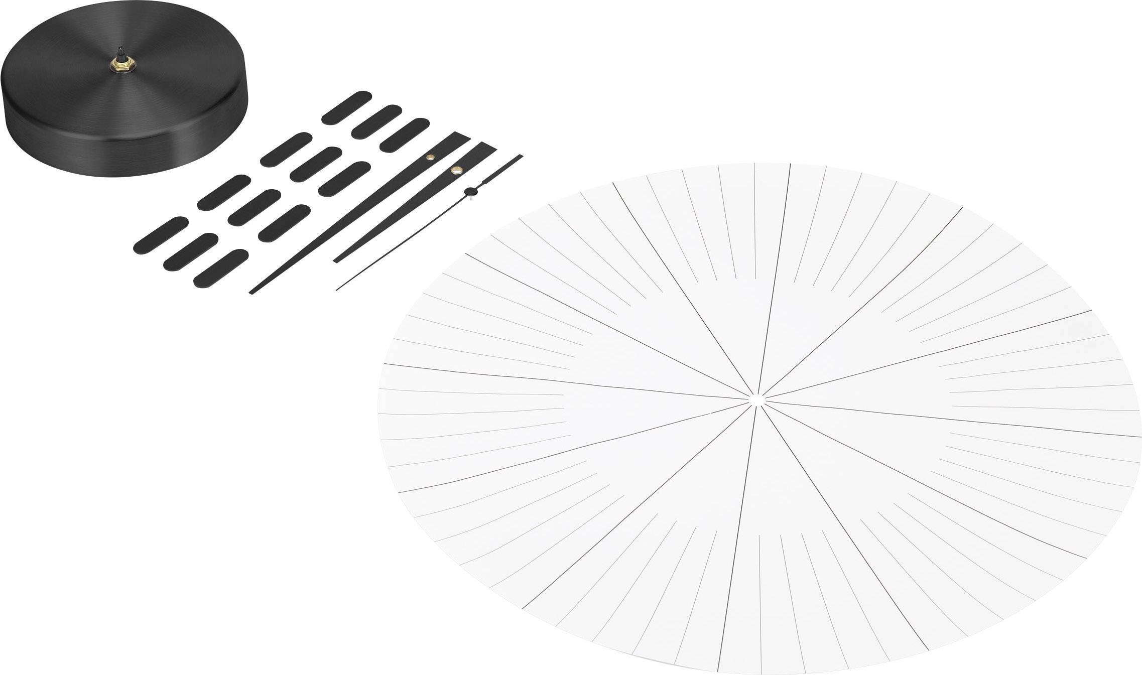 Renkforce HD-WRC152 DCF SW Funk Wanduhr 350mm Schwarz