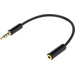 SpeaKa Professional SP-7870156 Klinke Audio Adapter [1x Klinkenstecker 3.5mm - 1x Klinkenbuchse 2.5 mm] Schwarz