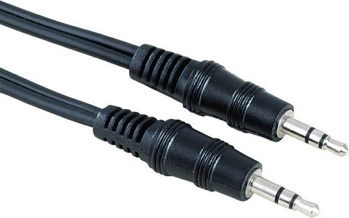 Hama Klinke Audio Anschlusskabel [1x Klinkenstecker 3.5mm - 1x Klinkenstecker 3.5 mm] 1.50m Schwarz