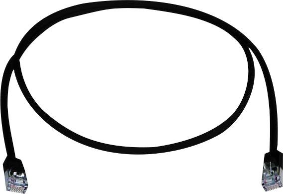 Telegärtner L00002A0245 RJ45 CAT 5e F/UTP 3.00 m Schwarz Flammwidrig, Halogenfrei 1 St.