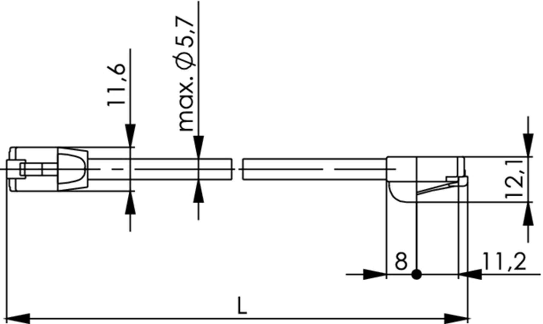 Telegärtner L00003A0218 RJ45 CAT 5e F/UTP 5.00 m Schwarz Flammwidrig, Halogenfrei 1 St.