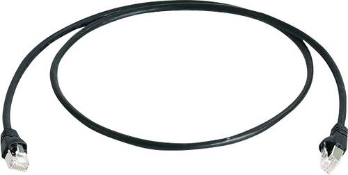 Telegärtner 100009136 RJ45 Patchkabel CAT 6a S/FTP 25.00 m Schwarz Flammwidrig, Halogenfrei, UL-zertifiziert 1 St.