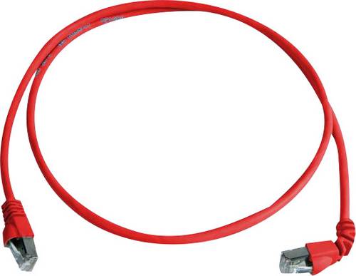 Telegärtner 100008289 RJ45 Patchkabel CAT 6a S/FTP 2.00 m Rot Flammwidrig, Halogenfrei 1 St.