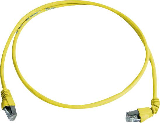 Telegärtner 100008492 RJ45 Netzwerkkabel, Patchkabel CAT 6a S/FTP 3.00m Gelb Flammwidrig, Halogenfrei 1St.