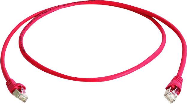 Telegärtner L00006A0044 RJ45 Netzwerkkabel, Patchkabel CAT 6a S/FTP 50.00 m Rot Flammwidrig, Halogenfrei, UL-zertifiziert 1 St.