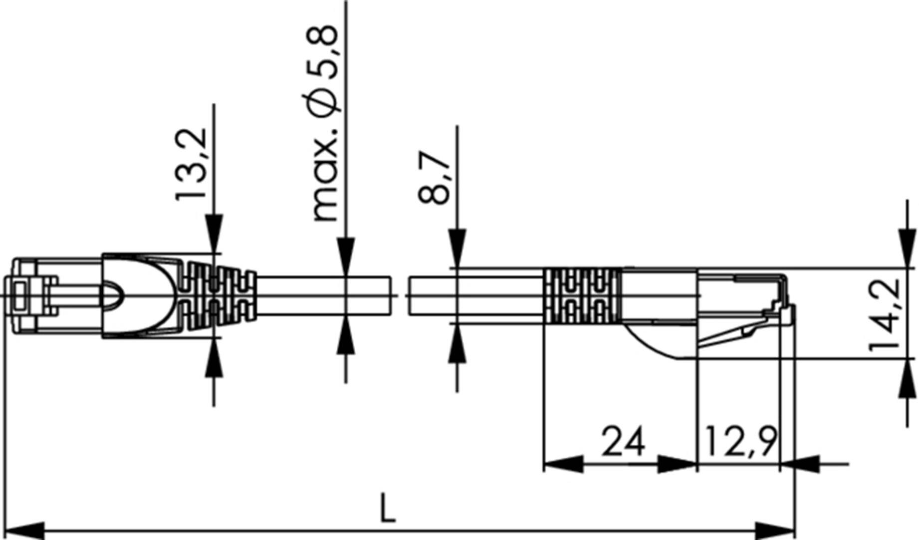 Telegärtner RJ45 Patchkabel CAT 5 SF/UTP 15.00 m Gelb, Grün 1 St.