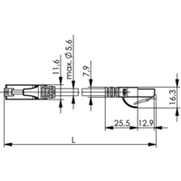 Telegärtner L00001E0000 RJ45 Netzwerkkabel, Patchkabel CAT 5e U/UTP 2.00 m Schwarz Flammwidrig, Halogenfrei 1 St. Telegärtner L00001E0000 RJ45 Netzwerkkabel, Patchkabel CAT 5e U/UTP 2.00 m Schwarz Flammwidrig, Halogenfrei 1 St.