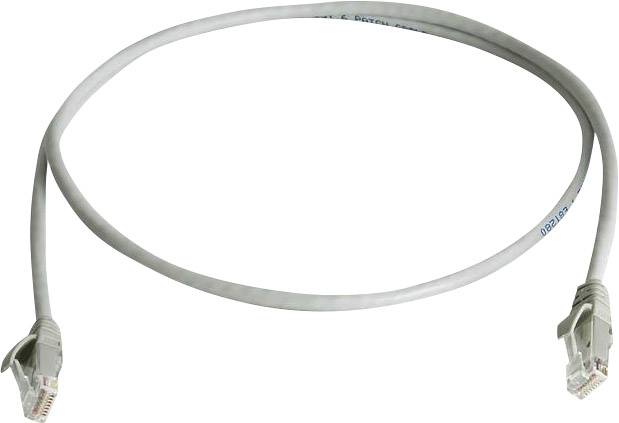 Telegärtner L00000A0287 RJ45 Netzwerkkabel, Patchkabel CAT 6 U/UTP 0.50 m Grau Flammwidrig, Halogenfrei 1 St.