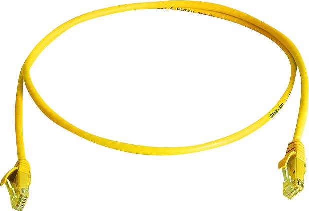 Telegärtner RJ45 Patchkabel CAT 6 U/UTP 1.00 m Gelb Flammwidrig, Halogenfrei 1 St.