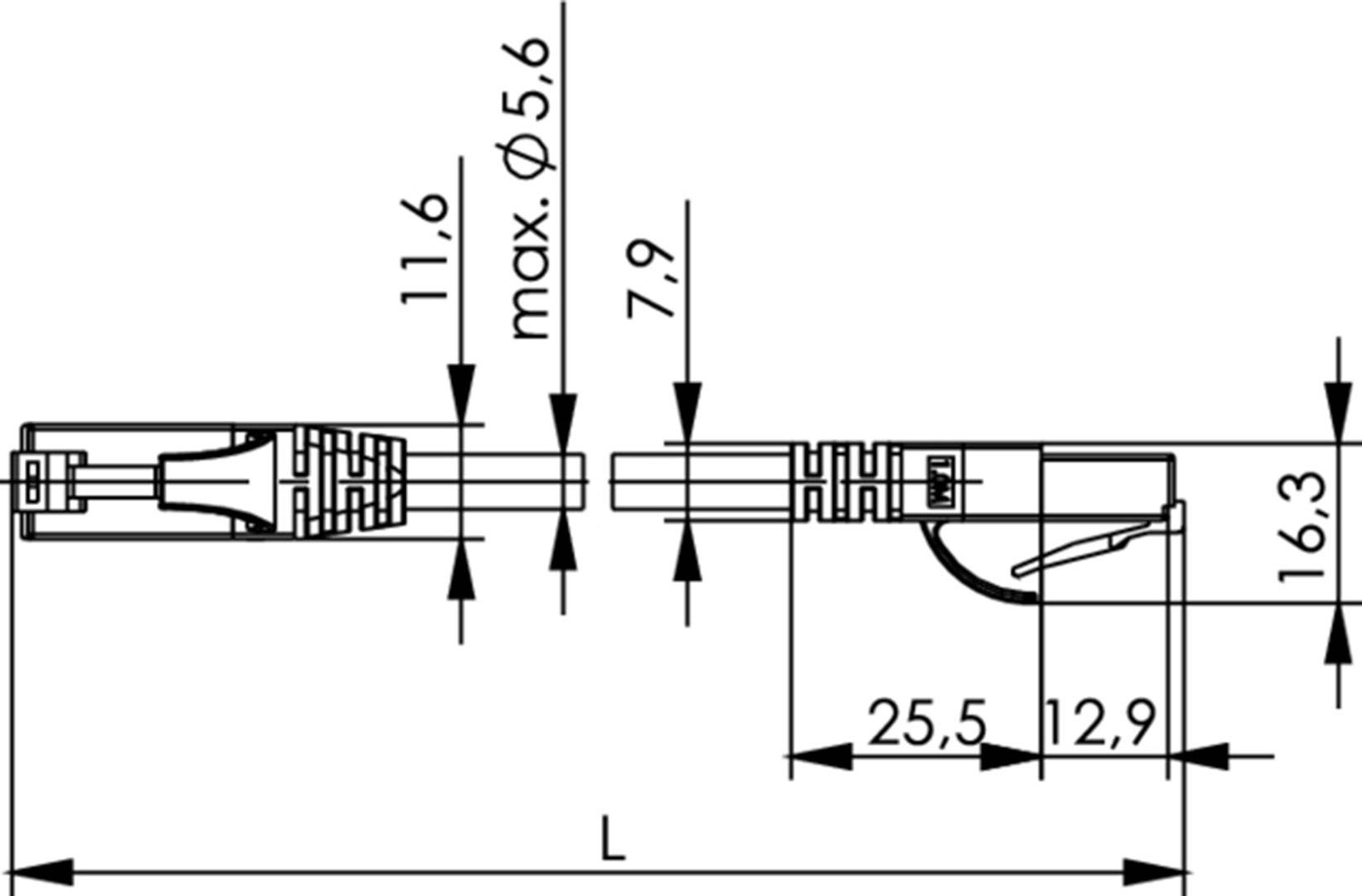 Telegärtner L00002A0235 RJ45 Netzwerkkabel, Patchkabel CAT 6 U/UTP 3.00 m Blau Flammwidrig, Halogenfrei 1 St.