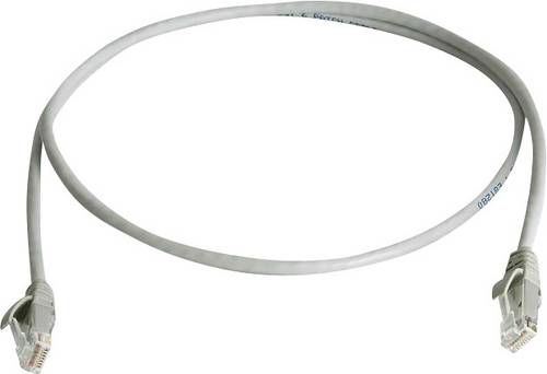 Telegärtner 100008717 RJ45 Patchkabel CAT 6 U/UTP 5.00 m Grau Flammwidrig, Halogenfrei 1 St.