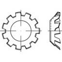 TOOLCRAFT 138394 Zahnscheibe Innen-Durchmesser: 5.3 mm DIN 6797 Federstahl galvanisch verzinkt 250