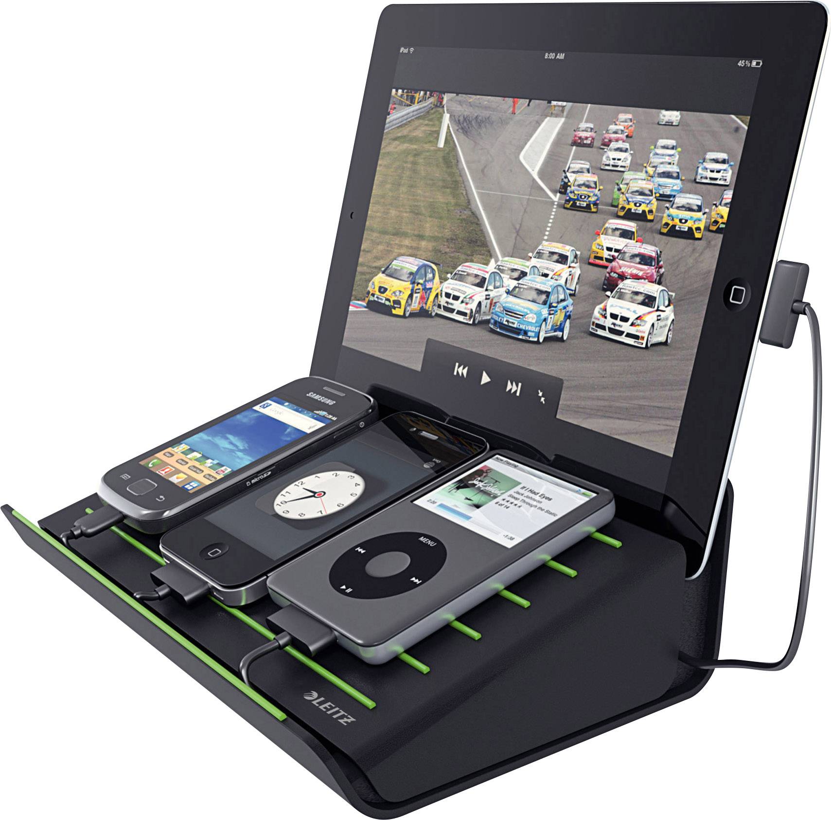 Leitz Multi-Charger 6264-00-95 USB-Ladestation Steckdose Ausgangsstrom (max.) 4000 mA 4 x USB