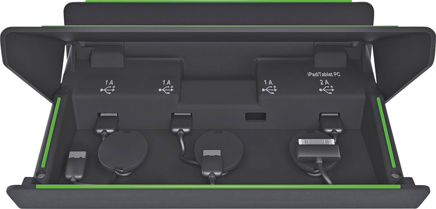 Leitz Multi-Charger 6264-00-95 USB-Ladestation Steckdose Ausgangsstrom (max.) 4000 mA 4 x USB
