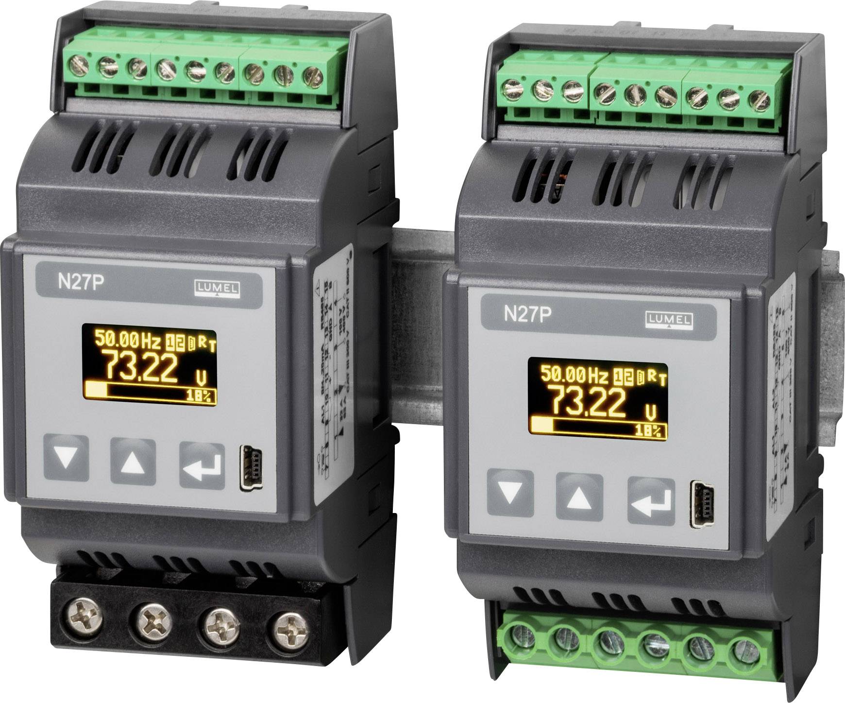 Lumel N27P 1100E0 5 - 480 V, 0.005 - 6 A, 45 - 100 Hz, ±2.88kW