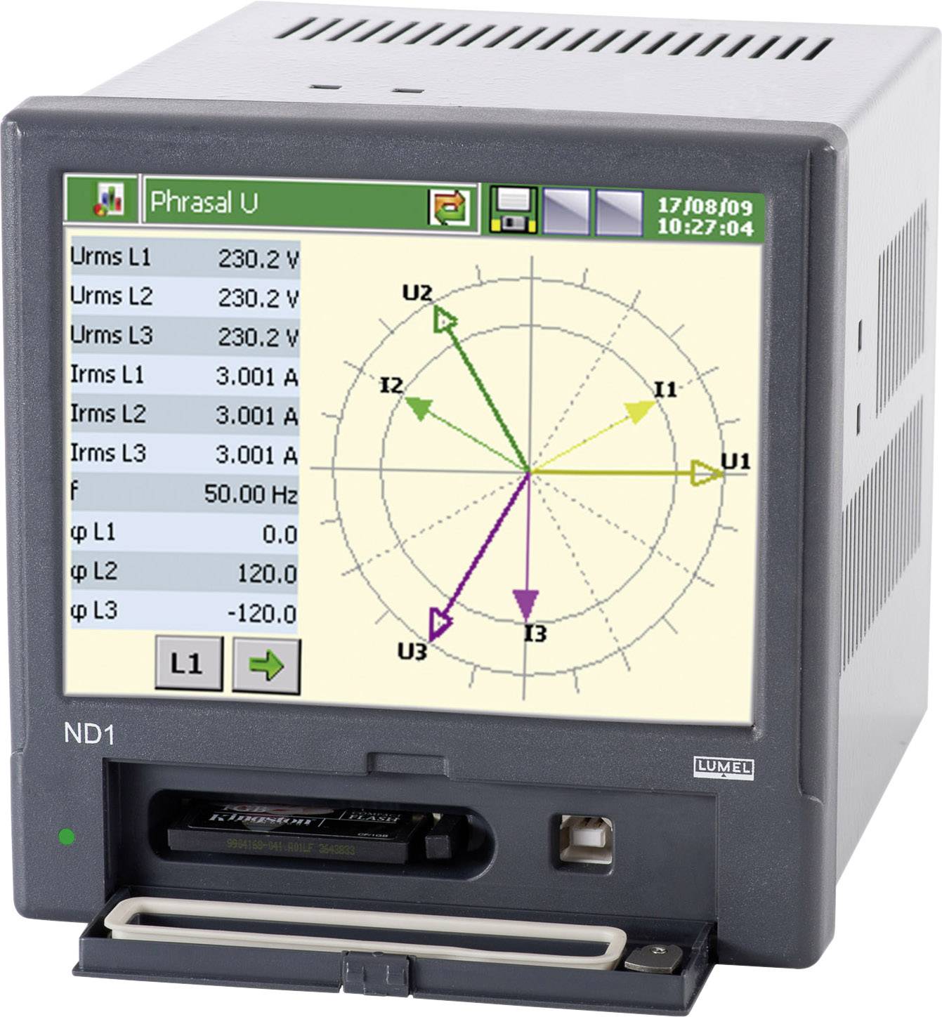 Lumel ND1 2200E0 Netz-Analysegerät 3phasig mit Loggerfunktion