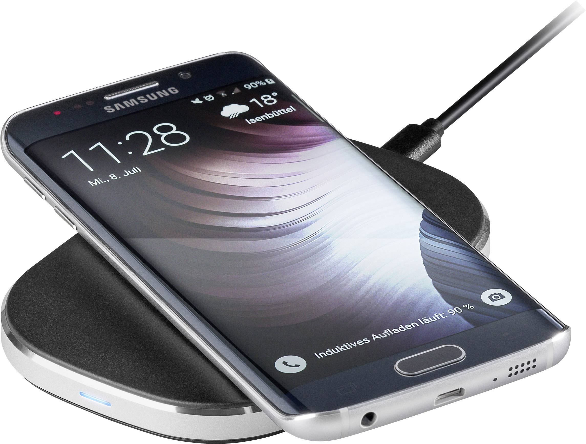 Goobay Induktions-Ladegerät 1000 mA Large 44168  Ausgänge Induktionslade-Standard