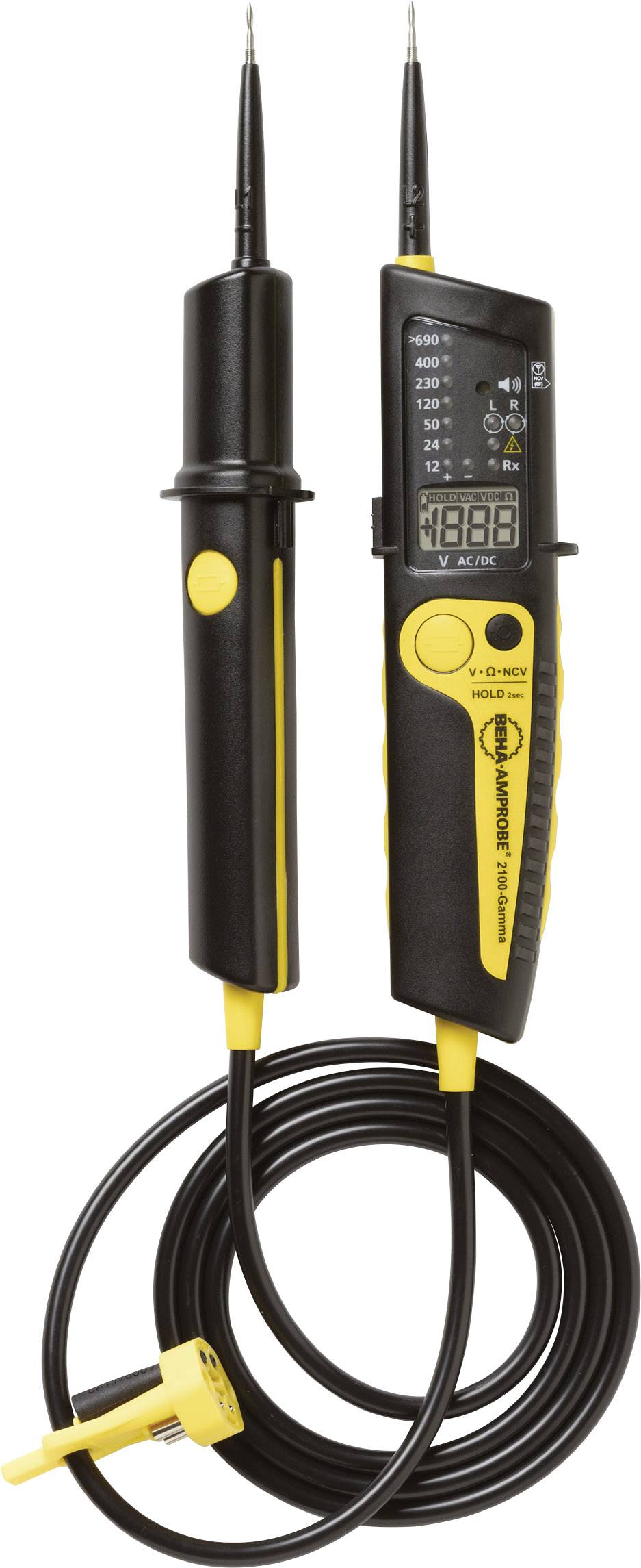 Beha Amprobe 2100-GAMMA+ Zweipoliger Spannungsprüfer CAT III 1000 V, CAT IV 600V Akustik, LCD, LED
