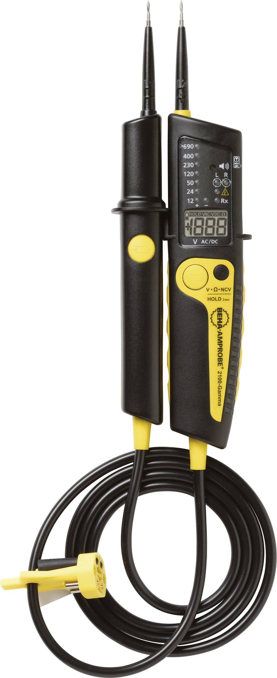 Beha Amprobe 2100-GAMMA Two-pole voltage tester CAT III 1000 V, CAT IV 600 V Acoustic, LCD, LED Manufacturer's standards