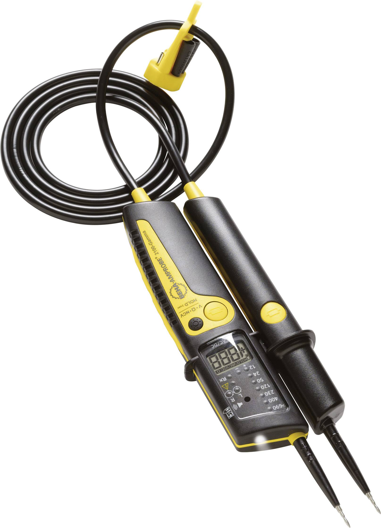 Beha Amprobe 2100-GAMMA+ Zweipoliger Spannungsprüfer CAT III 1000 V, CAT IV 600V Akustik, LCD, LED