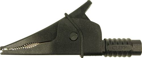 Cliff Croc Clip Sicherheits-Abgreifklemme Steckanschluss 4 mm CAT III 1000 V Schwarz